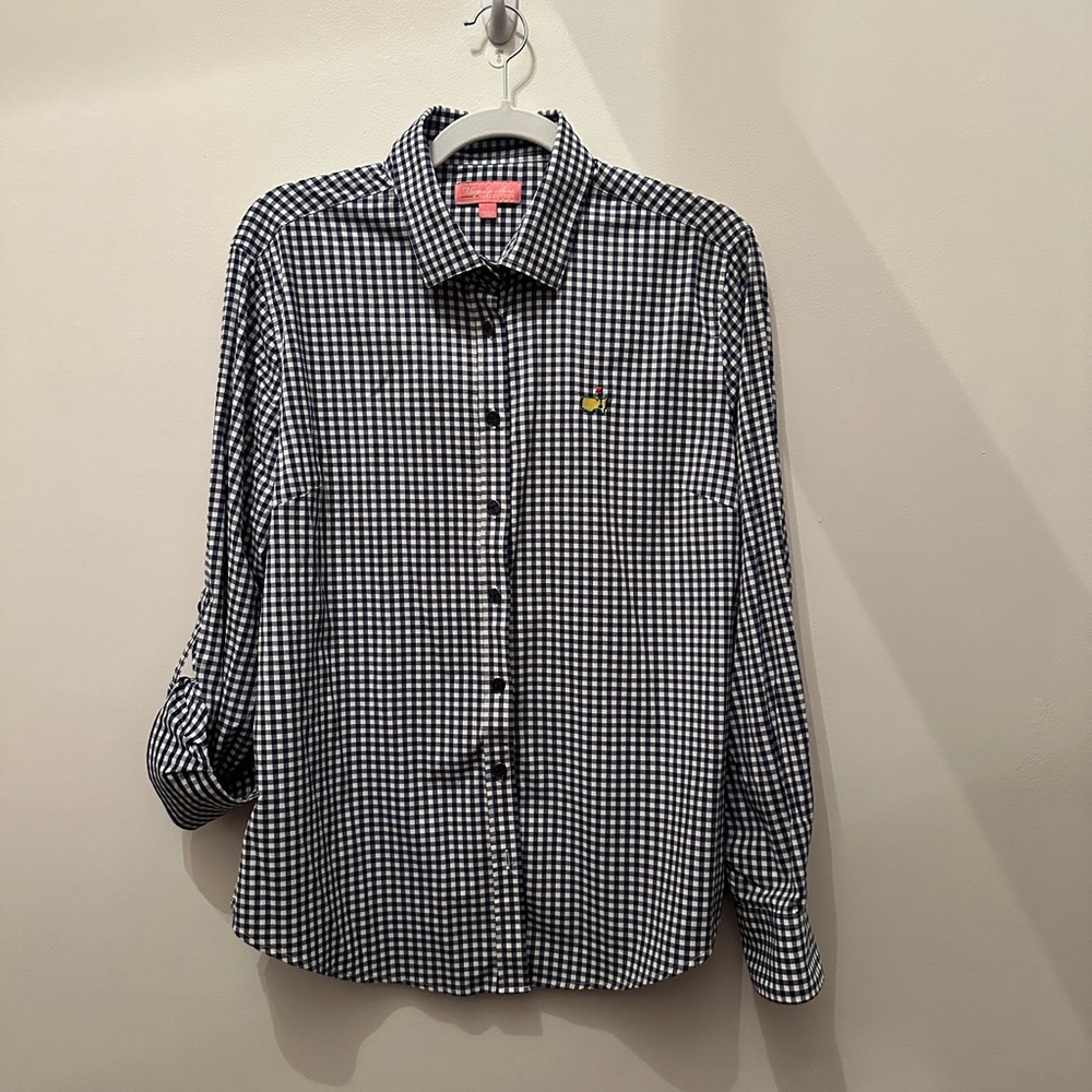 Women's size L Master's Magnolia Lane button up blouse